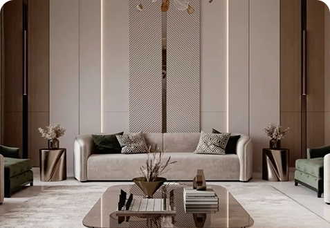Luxurious bathroom interior